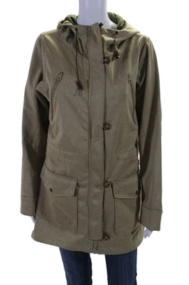 Burton Womens Buttoned Zipped Front Pocketed Long Sleeved Coat Beige Size M - Image 1 of 4