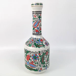 Vintage Metaxa Porzellan Dekanter Flasche griechisch sehr alt floral bemalt leer GUC - Bild 1 von 8
