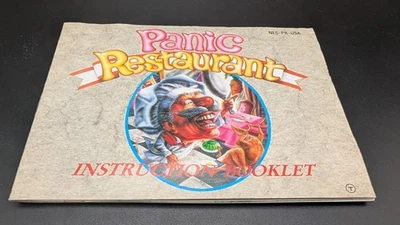 Panic Restaurant NES Nintendo Manual Authentic NES-PR-USA Taito Rare - Image 1 of 4