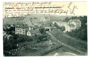 AK Rochlitz Blick von der Plattform der Realschule auf Schloß und Berg 1910 B39 - Bild 1 von 2