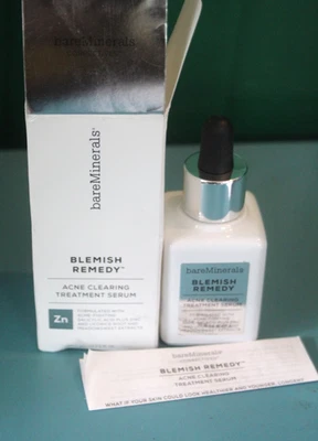 BAREMINERALS REMEDIO ANTIMANCHAS ACNÉ TRATAMIENTO SUERO 30 ML 1 OZ CAJA NUEVA Foto 1 de 2