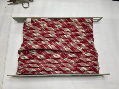 Vintage Aspen Plaid Fabric Cord Lip Edge 1/2” Soft Cotton Cord 10 Yards EG42 - Image 1 of 3