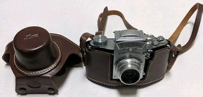 Cámara Exakta VX Ihagee Dresden 35 mm con lente Carl Zeiss Tessar F3.5 50 mm y estuche Foto 1 de 4