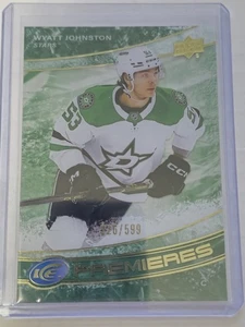 Wyatt Johnston - Ice Premieres Green Rookie /599 #245 - 2022-23 Upper Deck Ice - Picture 1 of 2