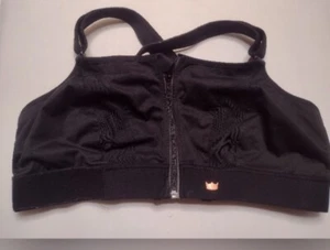 SheFit Women's Sports Bra Black Wireless Wirefree Workout Activewear Running J - Picture 1 of 5