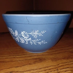 Vintage Pyrex 401 Ciotola di miscelazione blu nebbia coloniale 750 ml - Foto 1 di 5
