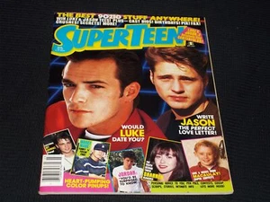1992 MARCH SUPER TEEN MAGAZINE - LUKE PERRY FRONT COVER - E 13649 - Picture 1 of 2