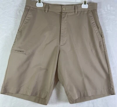 Grand Slam Mens Men's Beige Khaki Tan Size 32 Golf Shorts Performance Active EUC - Image 1 of 4