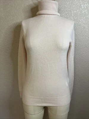 Blusa Polo Ralph Lauren Para Mujer Cachemira Rosa Suave Manga Larga Cuello Alto Foto 1 de 4