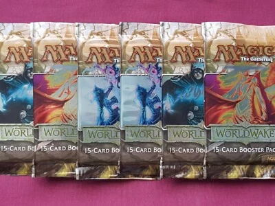 Magic The Gathering 6x WORLDWAKE New Sealed Booster Packs MTG - Image 1 of 2