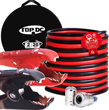 TOPDC Jumper Cables 0 Gauge 20 Feet Heavy Duty Booster Cables with Carry Bag