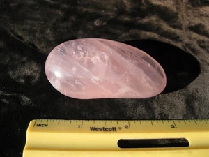 Rosenquarz Kristall, mineralisch, 2 3/4 x 1 1/2 x 1" 3,7 Unzen / 106g. - Bild 1 von 3