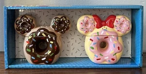 Disney Mickey Minnie Mouse Donut Sprinkles Dessert Salt Pepper Shakers - Picture 1 of 3