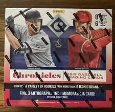 2018 Panini Chronicles Baseball Sealed Hobby Box 3 Autographs - 1 Mem/Box on Avg