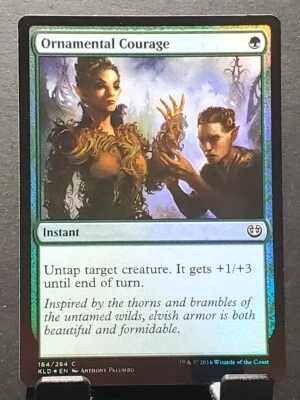 2016 MTG 164/264 ORNAMENTAL COURAGE Kaladesh Foil Common card⚔️NM/MT - Image 1 of 2