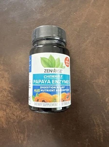 ZENWISE PAPAYA DIGESTIVE ENZYMES WITH BROMELAIN FOR DIGESTIVE HEALTH & BLOATING - Picture 1 of 4