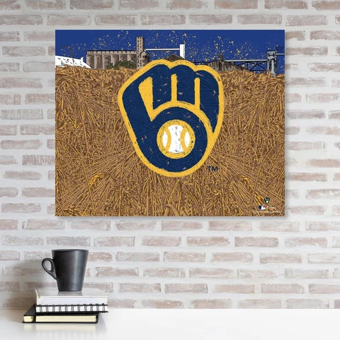 Brewers Unsigned Stretched 20x24 Canvas Giclee Print-Designed/Maz Adams Cover