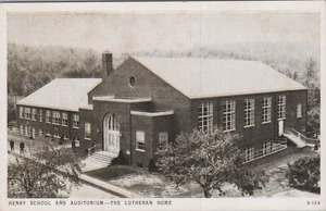 Henry School Auditorium The Lutheran Home Topton PA Pennsylvania Postcard 13434a - Picture 1 of 7
