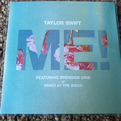 TAYLOR SWIFT & BRENDON URIE (PANIC AT THE DISCO) “ME!" 7 REMIX NEW PROMO CD - Image 1 of 2