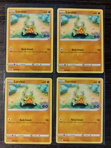 4x Larvitar 037/078 Pokemon GO card common NM - Picture 1 of 1