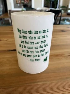 vintage bullfrog candle Charlevoix Michigan 6 Inch Irish Prayer Saint Patties ￼ - Picture 1 of 10