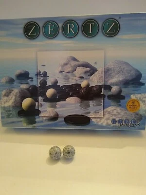 Zertz Replacement Gray Marble Game Pieces LOT OF 2 pieces only--Game Not Incl. - Image 1 of 2