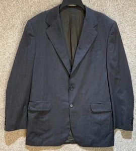 Fendi Italy Mens Navy Blue Wool Sport Coat Blazer Jacket Size IT 54R US 44R - Picture 1 of 15