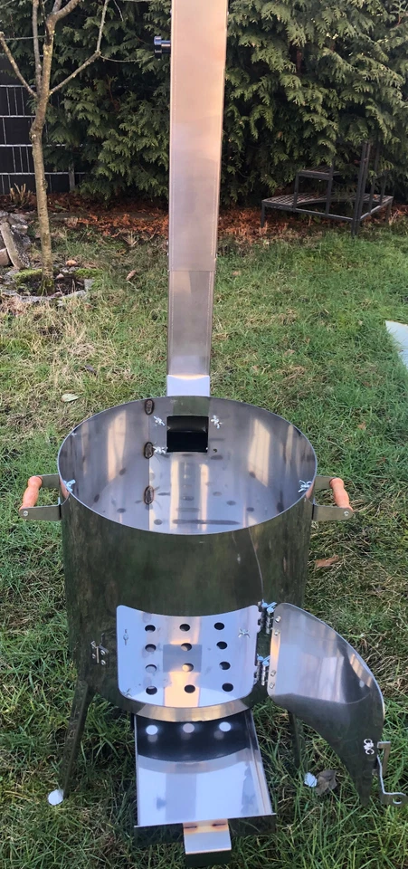 STAINLESS STEEL Uchak for Kazan 12 L Чугун Казан Oven Kazan with PIPE 2mm - Image 1 of 4