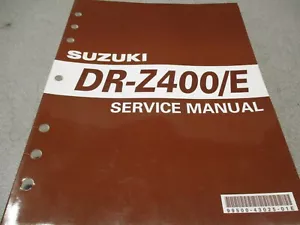 MANUAL DE SERVICIO SUZUK DR-Z400 E 00-05 GUÍA DE FÁBRICA FABRICANTE FABRICANTE FABRICANTE DE EQUIPOS ORIGINALES 99500-43025-01E FABRICANTE DE EQUIPOS ORIGINALES - Imagen 1 de 6