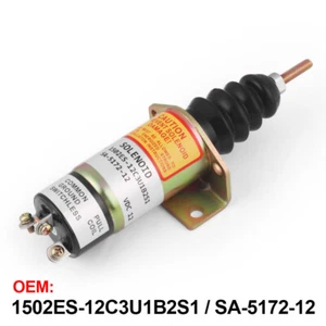 Stop Solenoid SA-5172-12 1502ES-12C3U1B2S1 with 3 Terminals for Woodward 12V - Picture 1 of 7