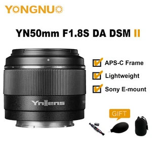 YONGNUO YN50mm F1.8S DA DSM II APS-C Auto Focus Lens for Sony E-mount Camera NEW - Picture 1 of 6