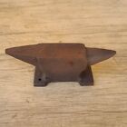 Vtg good hard steel double horn anvil jewelers silversmith mini paperweight tool