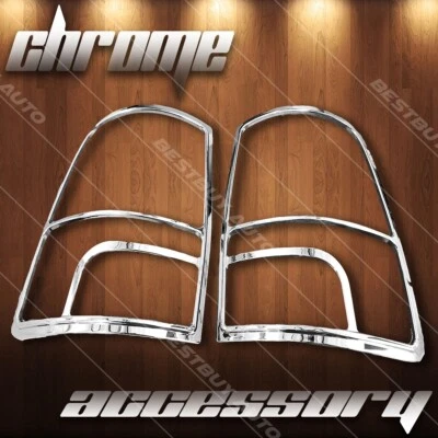 High Gloss Chrome Tail Light Lamp Cover Overlay Trim For 2010-2018 Ram 1500 - Image 1 of 2