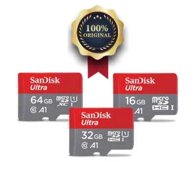 SanDisk Ultra MicroSD Flash Memory Card 16GB 32GB 64GB for Smartphones & Tablets - Image 1 of 4