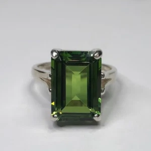 Beautiful Natural peridot 925 Sterling Silver Ring Handmade Gift For Her A-218 - Picture 1 of 6