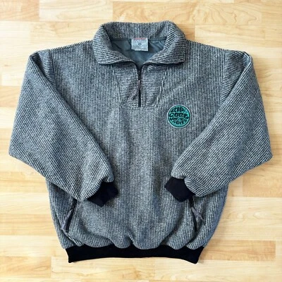 Vintage Rip Curl 80s Quarter Zip Pullover Fleece RARE Medium Striped Surfing - Image 1 of 4