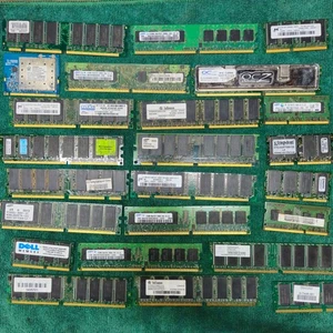Vintage Computer Memory Lot – DDR, DDR2, DDR3, SDRAM, SODIMM – Mixed Brands - Picture 1 of 1
