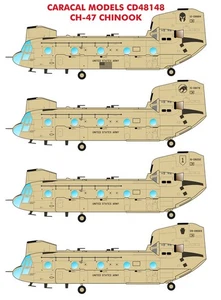 Caracal Models 1/48 decals CD48148 - CH-47 Chinook for the Italeri kit - Picture 1 of 5