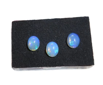 3 x Edelopal Äthiopien Cabochon ca. 10x8 mm 4.65 ct. U34286 - Bild 1 von 3
