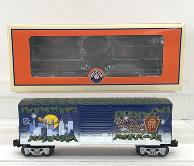 Lionel 6-29306  Christmas Pennsylvania Lighted Holiday Hi-Cube Boxcar O Used - Image 1 of 4