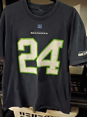 Camiseta Seattle Seahawks, #24 Lynch, NFL Foto 1 de 4
