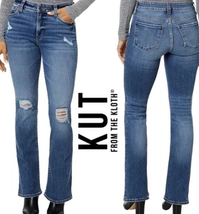Kut From The Kloth Damen Größe 12 Jeans Natalie Fab Ab Bootcut High Rise Denim - Bild 1 von 13