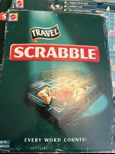 Mattel Travel Scrabble Game Compact Edition (10+) - Rare Version, Great Price  - Picture 1 of 2