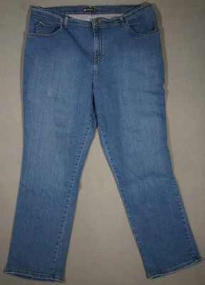 XA13408 AMAZING *****LEE***** RELAXED FIT WOMENS WESTERN BLUE JEANS sz18W MEDIUM - Image 1 of 4