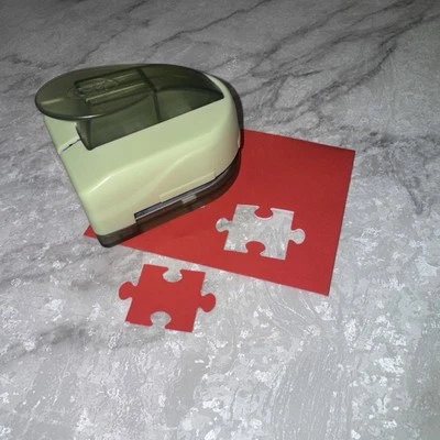 Creative Memories зеленый пазл дырокол - б/у ремесло скрапбукинг осведомленности об аутизме - Изображение 1 из 3