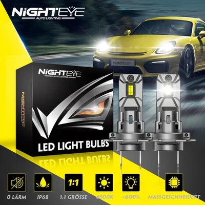 2X H7 Auto Hi/Low Beam Scheinwerfer 70W Halogen 6500K Light Birne Mit Zulassung - Bild 1 von 4