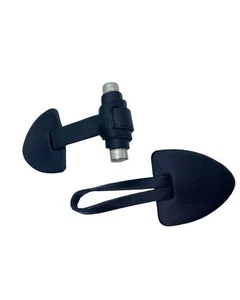 ALAMARI IN PELLE E METALLO 11X4 CM NERO 1380 - Imagen 1 de 3