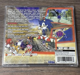 Sonic Adventure (Sega Dreamcast, 1998) - White Label CASE ONLY READ DESCRIPTION