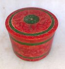 Antique Old Wooden Hand Crafted lacquer Painted Decorative Lahariya Round Box