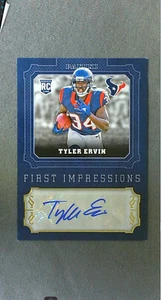 Panini First Impressions Rookie Auto 2016 #FI-TE Tyler Ervin Texans - Imagen 1 de 2